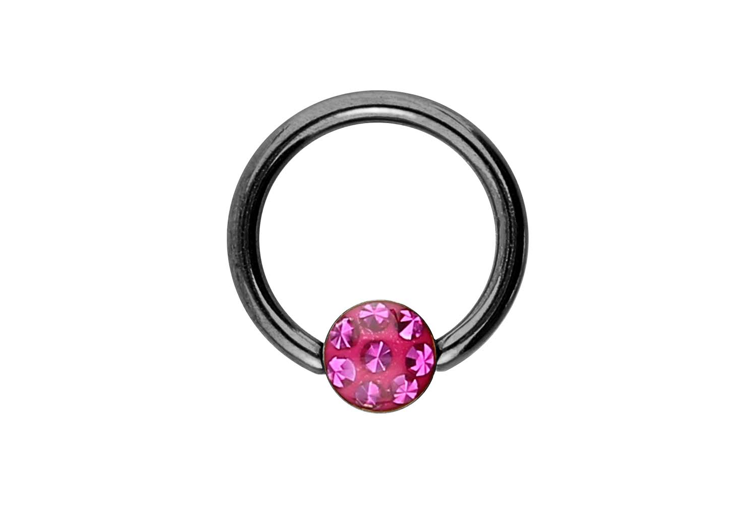 Chirurgenstahl Klemmkugelring Piercing EPOXY-DISC ++SALE++